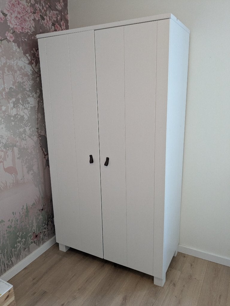 Woood Ties Massief houten kledingkast, Ophalen, Met deur(en), 100 tot 150 cm, 200 cm of meer