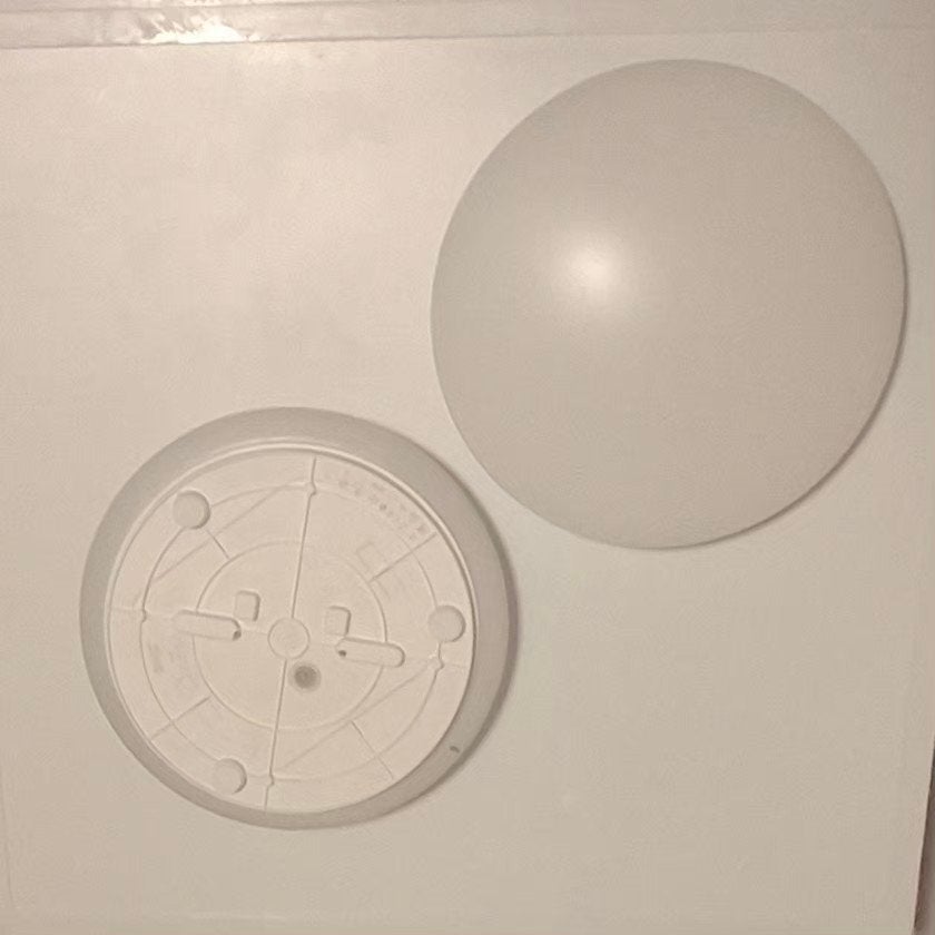 2x IKEA Barlast Plafond LED Lamp - Wit, Modern Design, Kunststof, Inclusief lichtbron, Modern, Ophalen of Verzenden