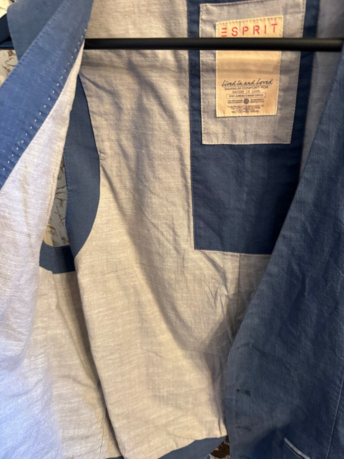 Esprit spijkergilet - Maat M, Kleding | Dames, Truien en Vesten, Ophalen, Zo goed als nieuw, Maat 38/40 (M), Blauw
