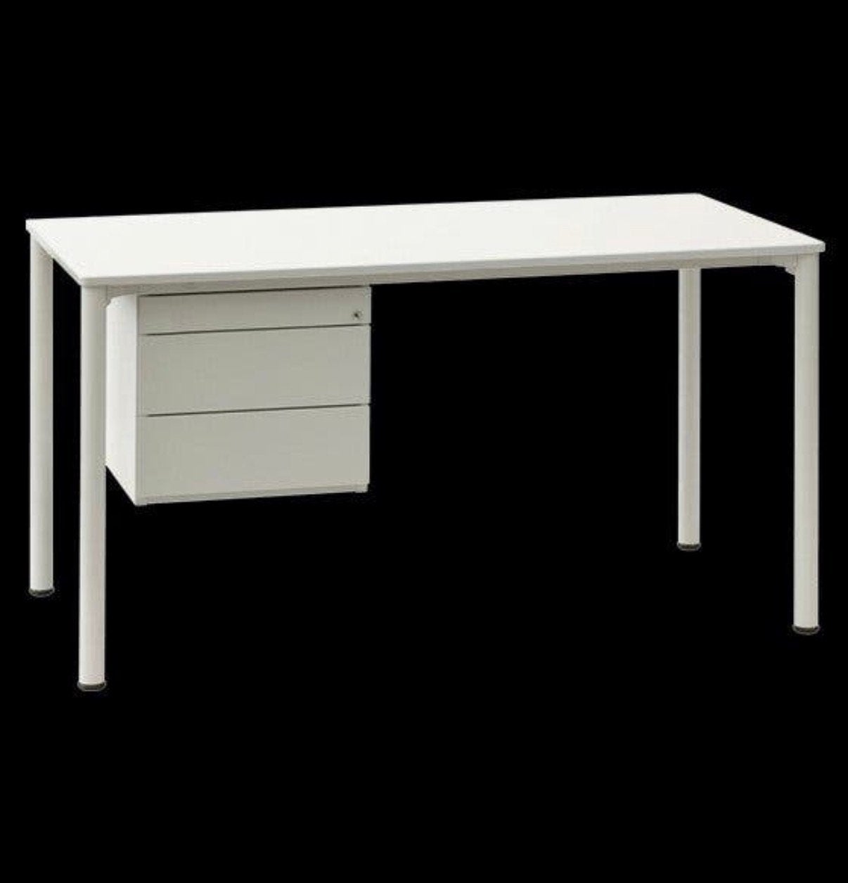 Eromes Luna bureau 140x70 met hangend ladeblok, Ophalen, Demontabel, Gebruikt, Overige merken