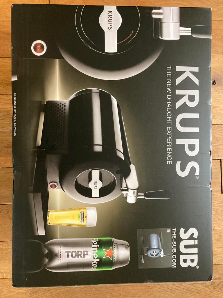 Krups VB65 the sub compact edition beertap, Ophalen of Verzenden, Nieuw, Krups