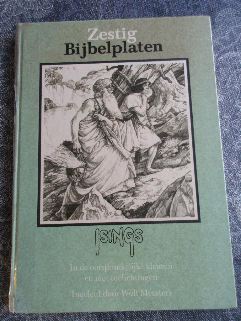 vintage -- Zestig Bijbelplaten van Isings, Ophalen of Verzenden, Zo goed als nieuw