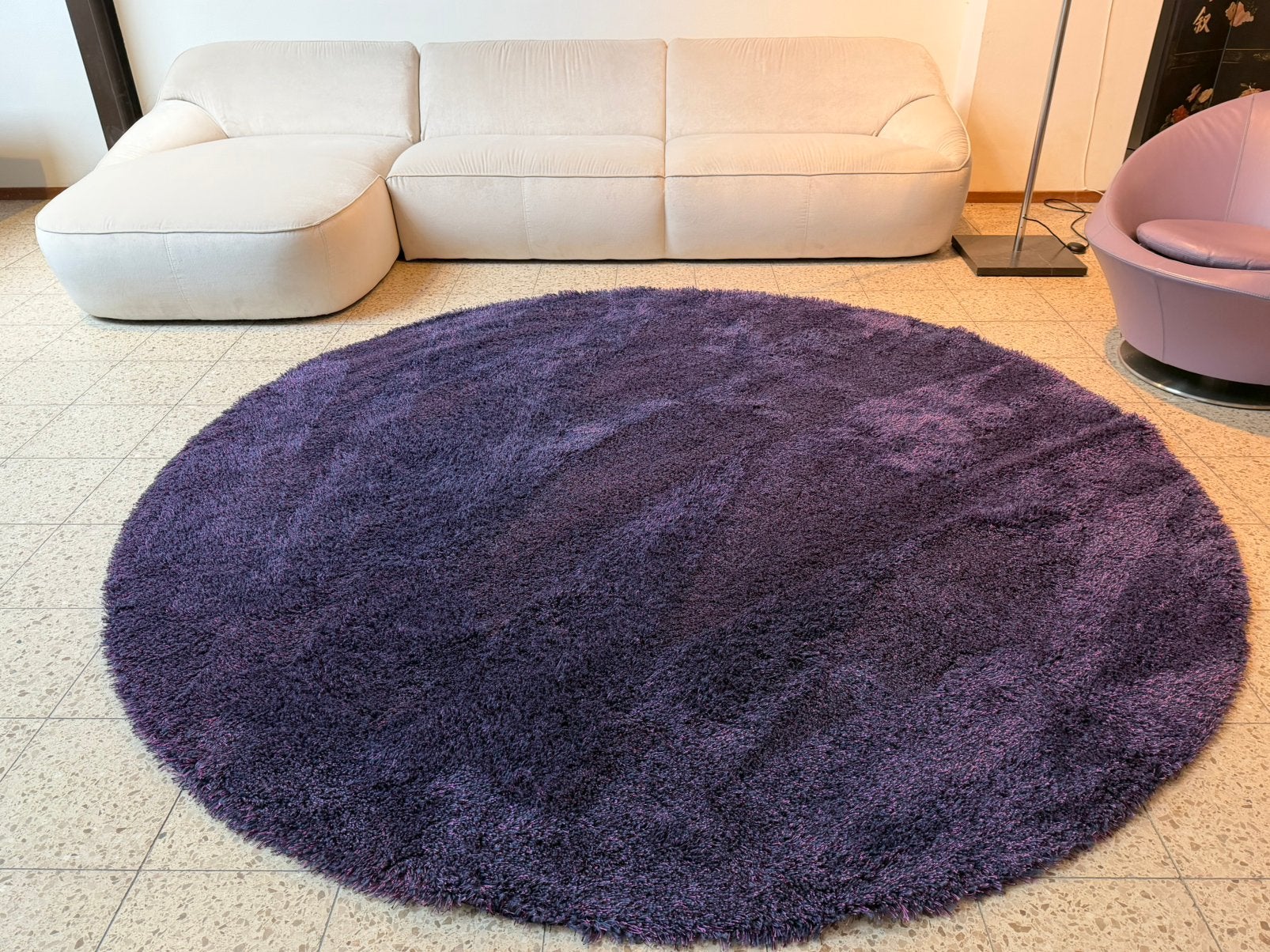 Brink en Campman tapijt WK Wohnen Lana round, Ophalen, Blauw, Rond, Nieuw
