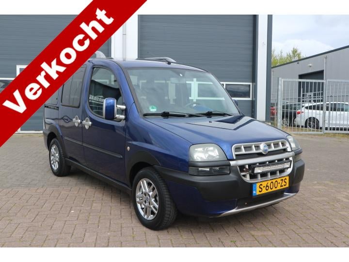 Fiat Doblò 1.6-16V ELX Malibu (bj 2002), Auto's, Fiat, Voorwielaandrijving, 1581 cc, Stof, Gebruikt