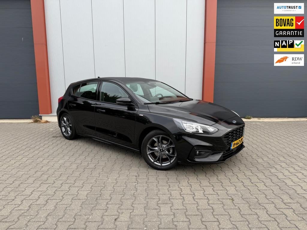 Ford Focus 1.0 EcoBoost ST Line Business, Auto's, Gebruikt, Zwart, Origineel Nederlands, 3 cilinders