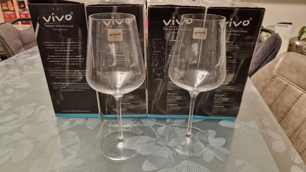 Villeroy & Boch Vivo rode wijnglazen 547 ml – 8 stuks nieuw, Glas of Glazen, Villeroy & Boch, Nieuw, Ophalen of Verzenden