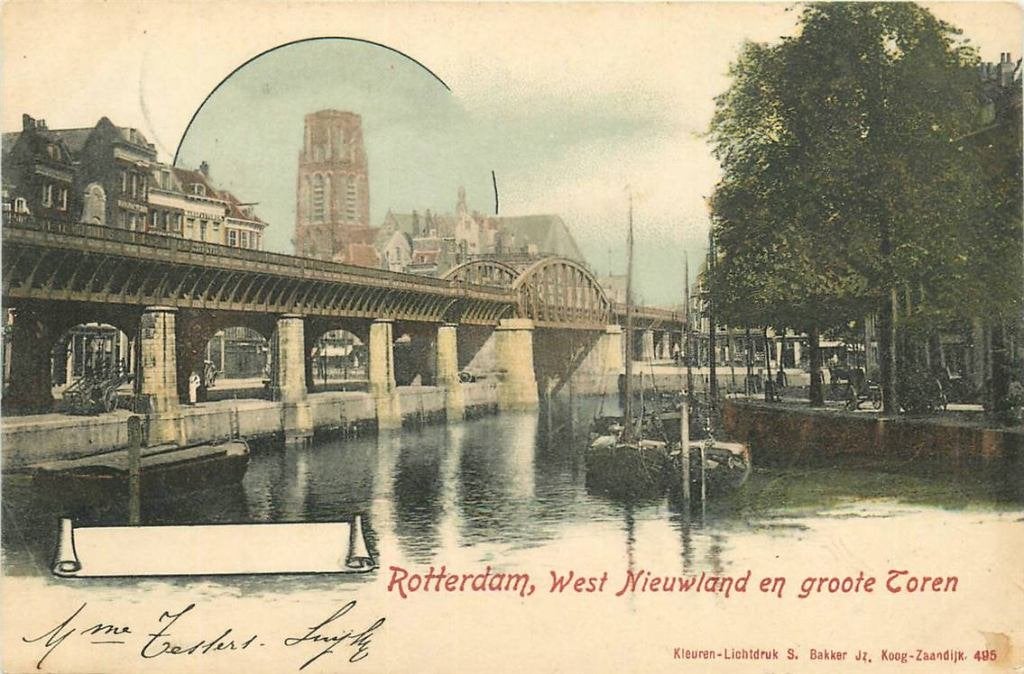 388-200-027 Rotterdam West Nieuwland, Verzenden, Voor 1920, Zuid-Holland
