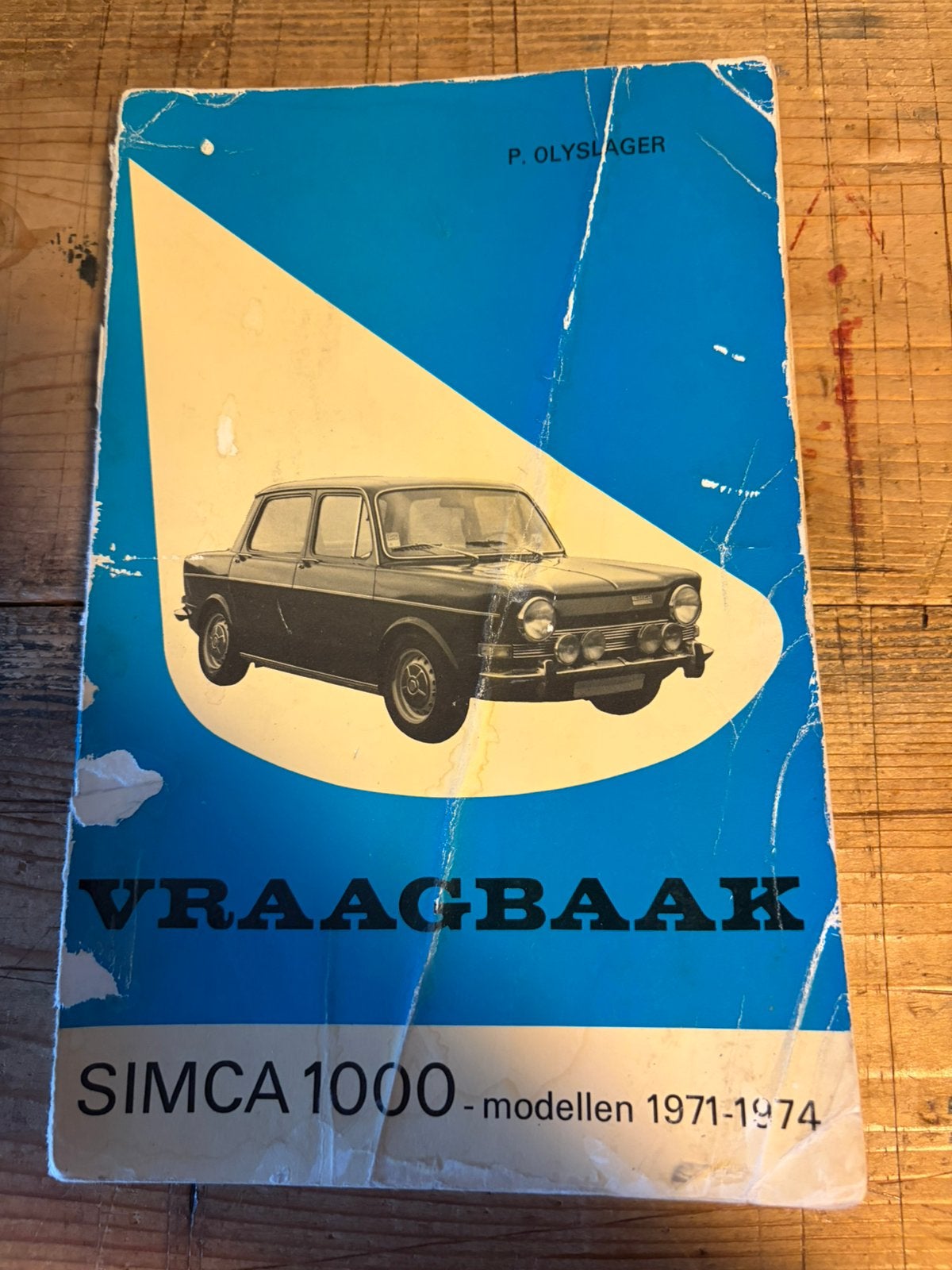 VRAAGBAAK SIMCA 1000- modellen 1971-1974, Ophalen