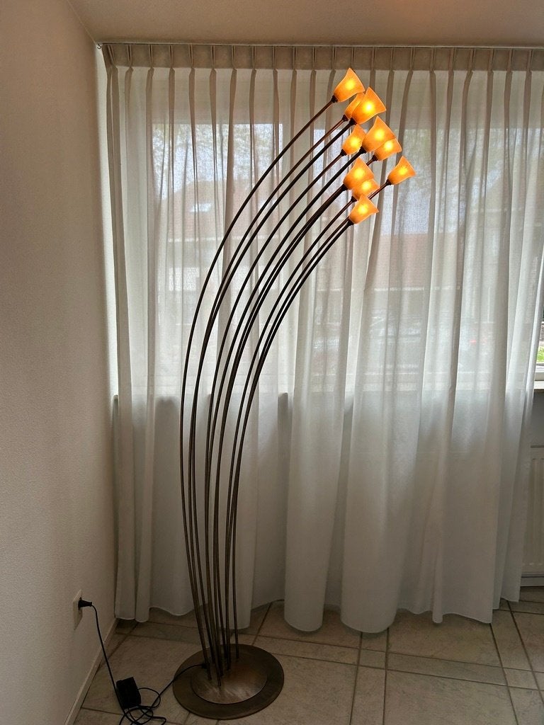 Set van 2 originele Brand van Egmond vloerlampen (ca. 1995), Huis en Inrichting, Lampen | Vloerlampen, Ophalen, Gebruikt, Postmodern design (jaren '90)