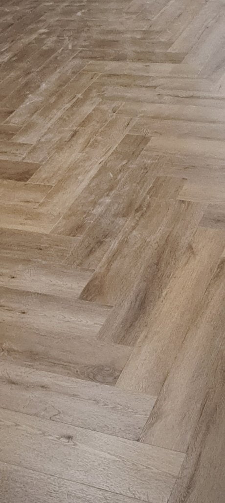 6 pakken Click PVC visgraat nieuw + geïntegreerde ondervloer, Ophalen, Nieuw
