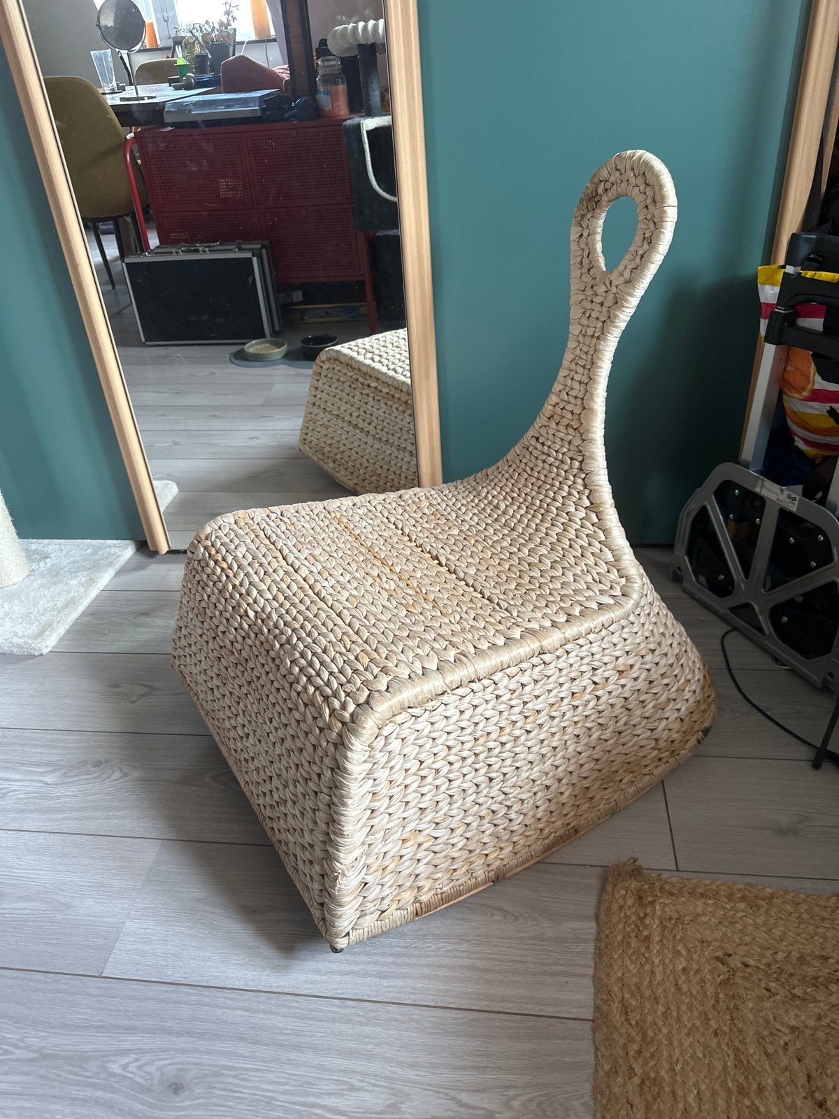 vintage IKEA PS Gullholmen, Ophalen, Bruin, Vintage, Riet of Rotan