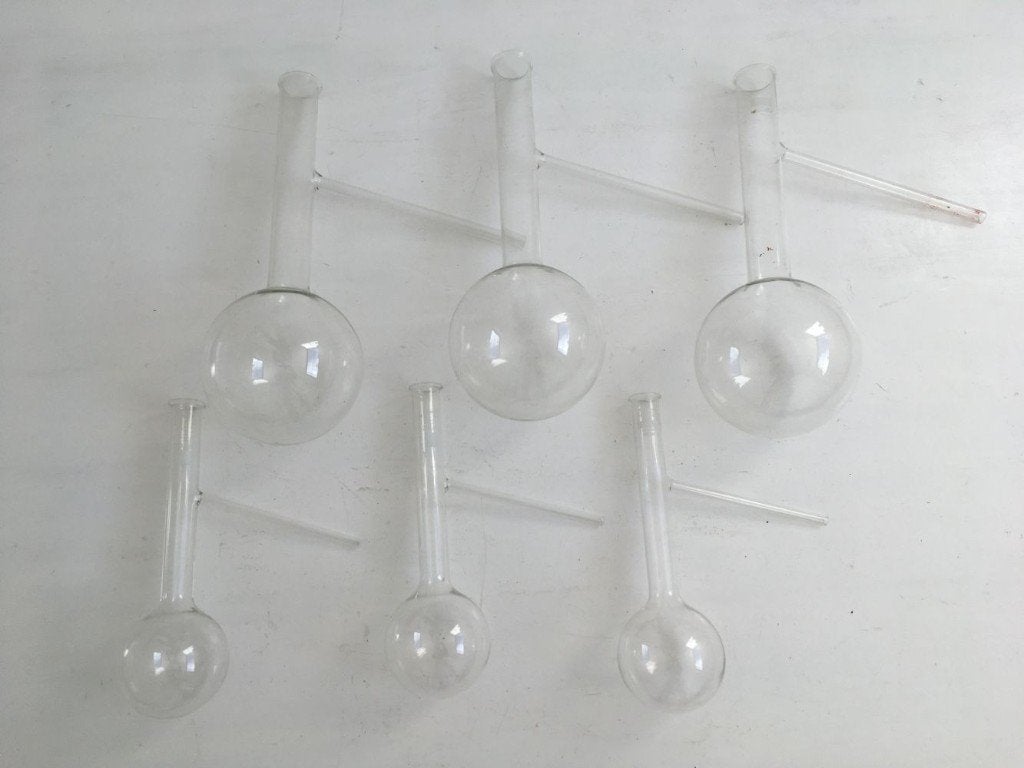 Destillatiekolven 250 en 1000ml - pyrex kookkolf met zijarm, Ophalen of Verzenden