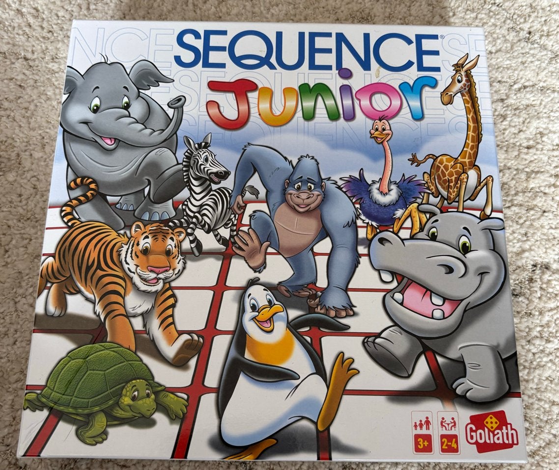 Sequence Junior Bordspel, Hobby en Vrije tijd, Drie of vier spelers, Ophalen of Verzenden, Zo goed als nieuw