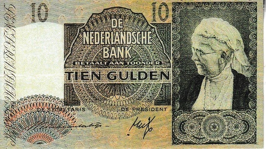 NEDERLAND - 1940 REPLICA 10 GULDEN - EMMA, Ophalen of Verzenden, 10 gulden, Los biljet