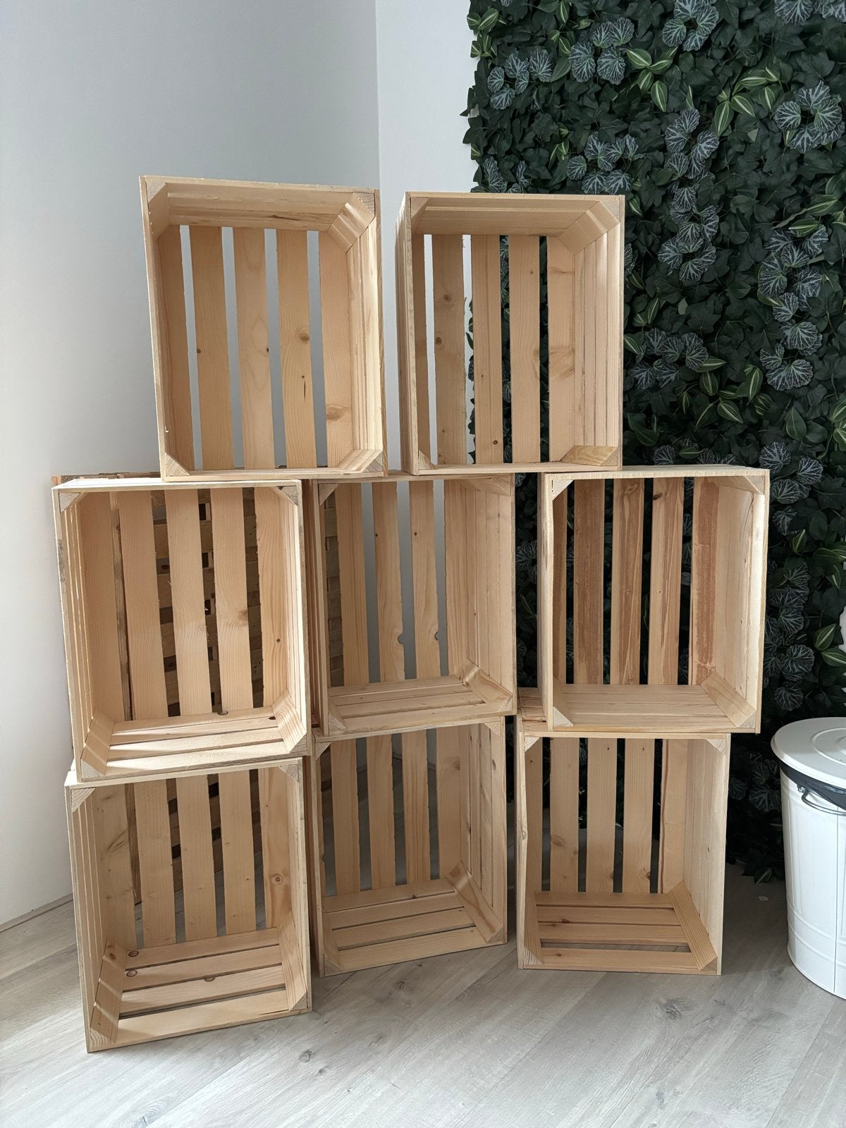 Set fruitkisten 8stk, nieuw. Decoratief en praktisch, Doe-het-zelf en Verbouw, Kratten en Dozen, Ophalen, 40 tot 60 cm, 50 tot 75 cm