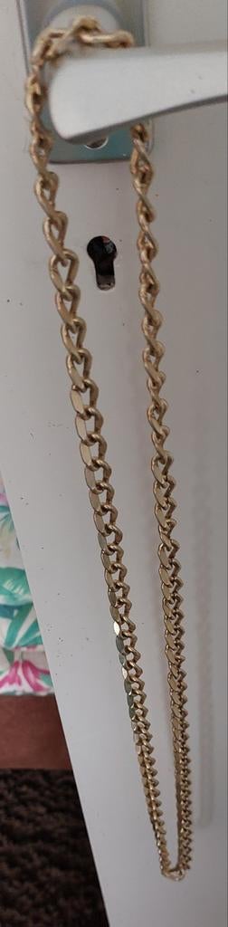 Double schakel ketting, Ophalen of Verzenden, Zo goed als nieuw, Goud, Overige materialen