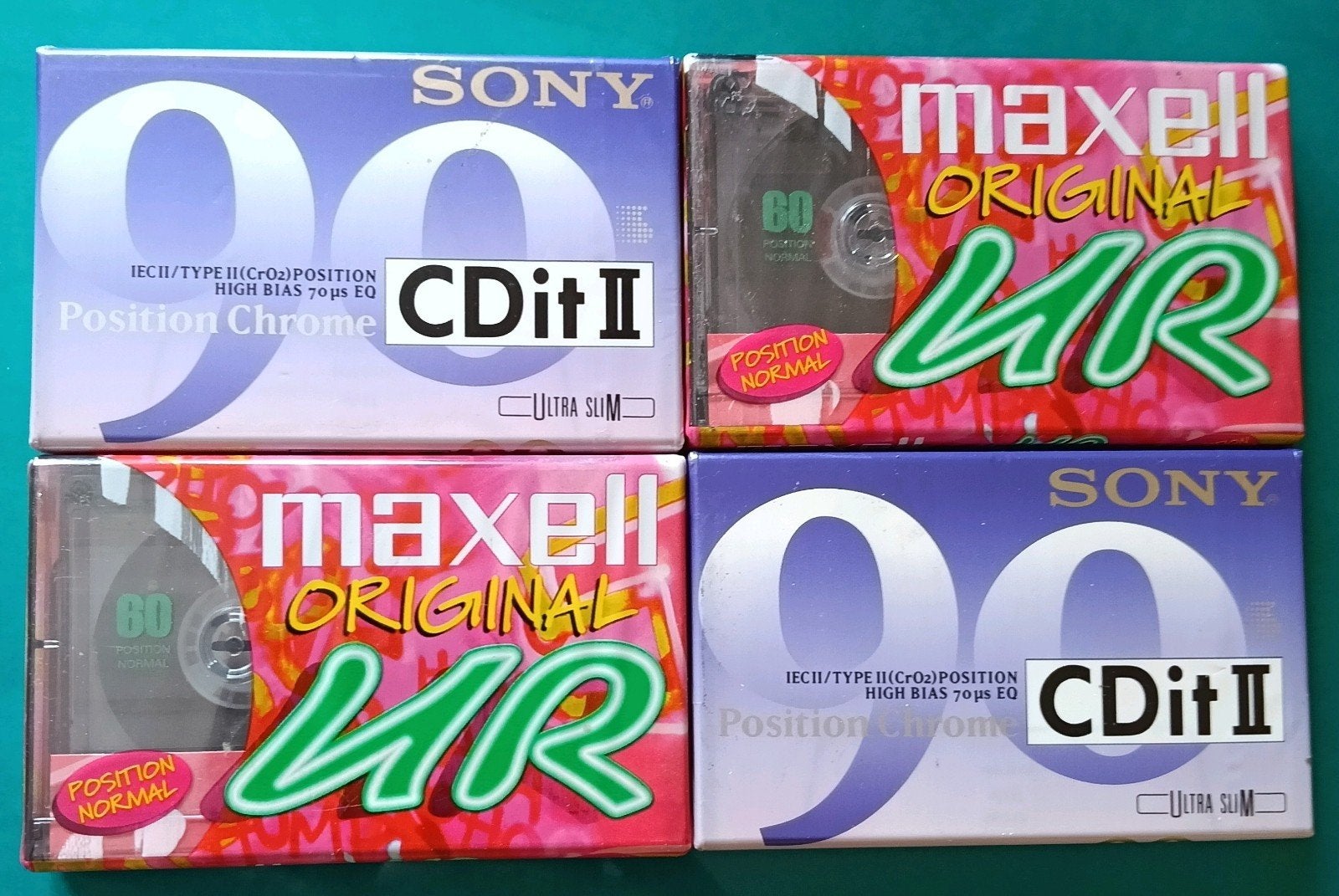 4 Nieuwe cassettebandjes Sony en Maxell 90- en 60  minuten., Ophalen of Verzenden