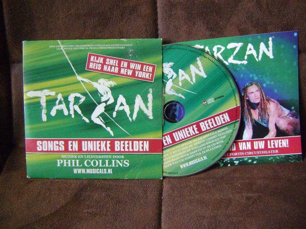 CD/CD-Rom - Tarzan - Songs en unieke beelden, 1 single, Ophalen of Verzenden, Gebruikt