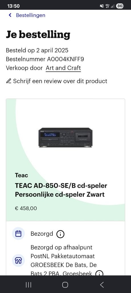 Cassettedeck met cd speler en usb aansluiting, Audio, Tv en Foto, Ophalen of Verzenden, Zo goed als nieuw, Overige typen, Met cd-speler