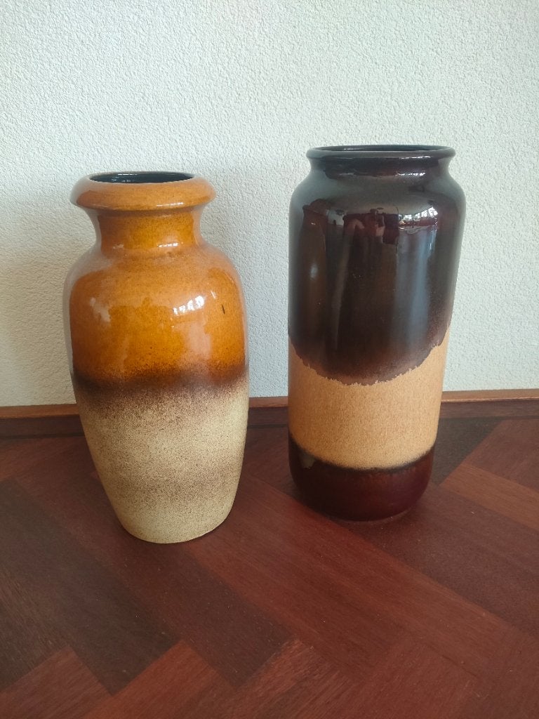 Vintage vazen XXL 2 stukjes, Ophalen, Zo goed als nieuw