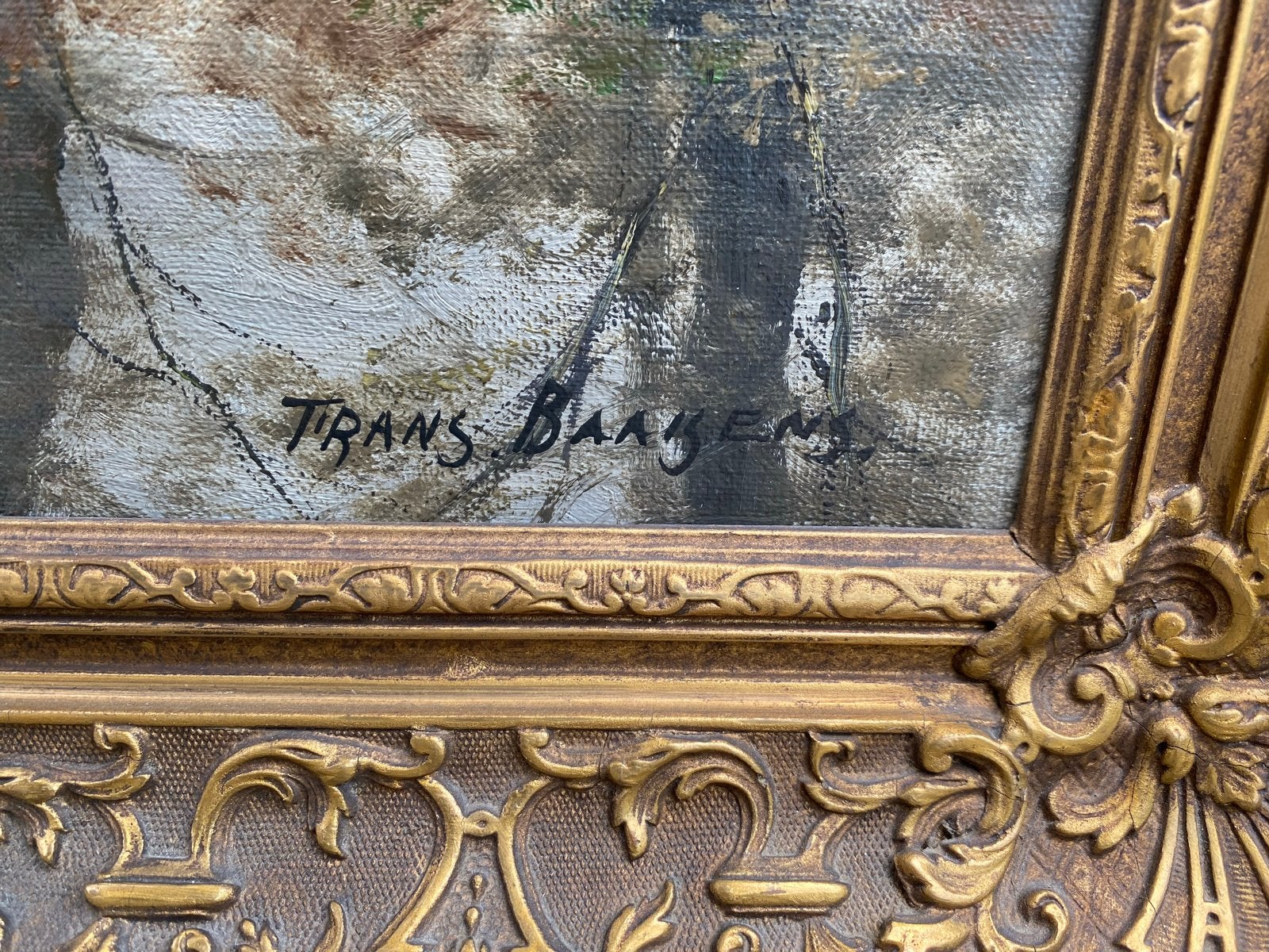 Schilderij Vijver Sonsbeek Arnhem door Frans Baaijens, Ophalen