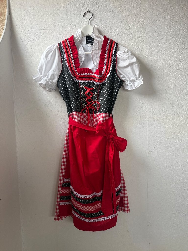 Dirndl mt. 36, Overige typen, Ophalen of Verzenden, Zo goed als nieuw, Maat 36 (S)