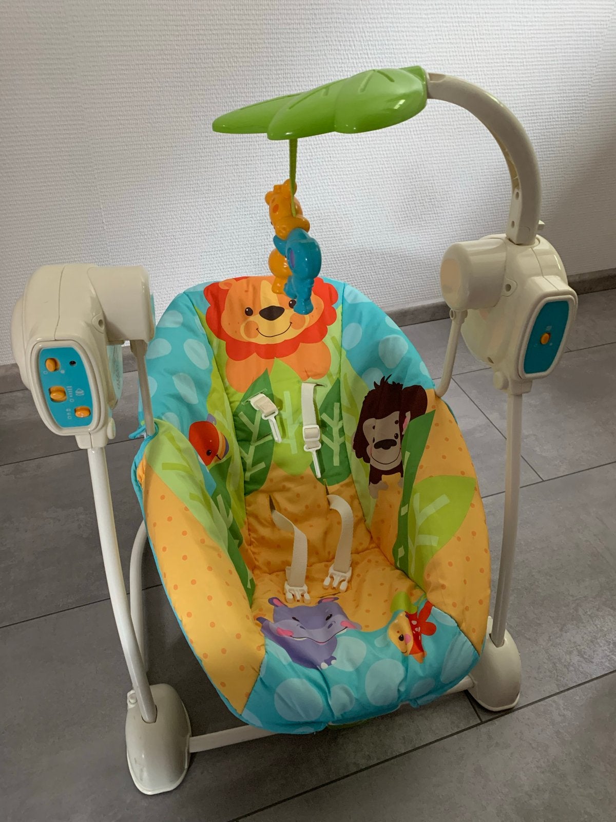 Fisher-Price Baby Wippertje met Muziek en Beweging, Ophalen, Zo goed als nieuw
