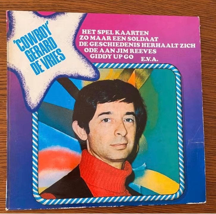 LP Cowboy Gerard de Vries, Ophalen of Verzenden, Zo goed als nieuw, 12 inch, Levenslied of Smartlap
