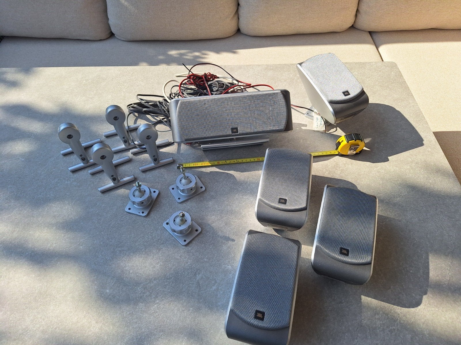 JBL SCS200SAT Satelliet Speakerset (5 stuks) met steunen, Ophalen, Gebruikt