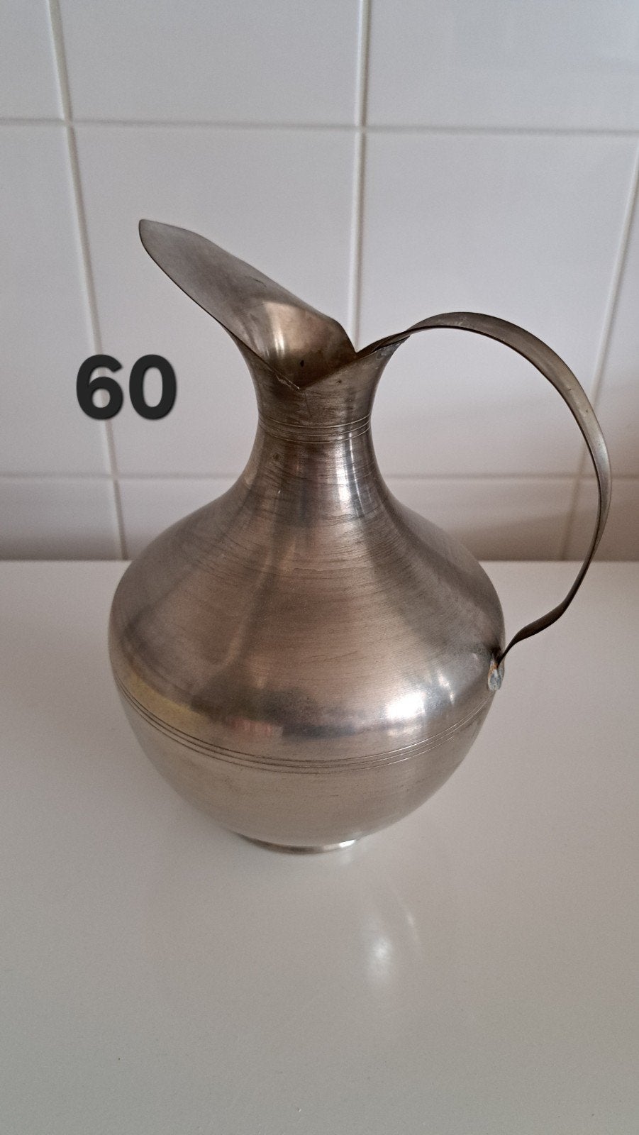 Vintage metalen kan en theelicht/rechaud, Ophalen of Verzenden