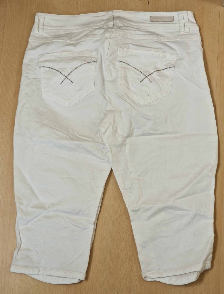 Superstar driekwart broek, mt 44, heel mooie afwerking, Wit, Maat 42/44 (L), Ophalen of Verzenden, Zo goed als nieuw