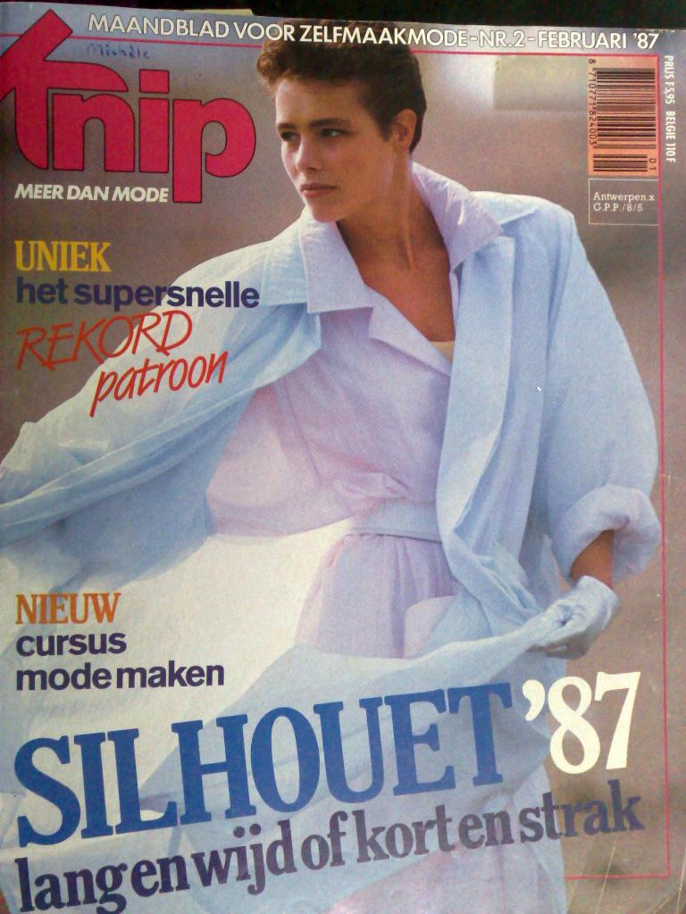 Knipmode kledingpatronen februari nr. 2 / 1987, Hobby en Vrije tijd, Kledingpatronen, Overige typen, Verzenden, Vrouw, Zo goed als nieuw
