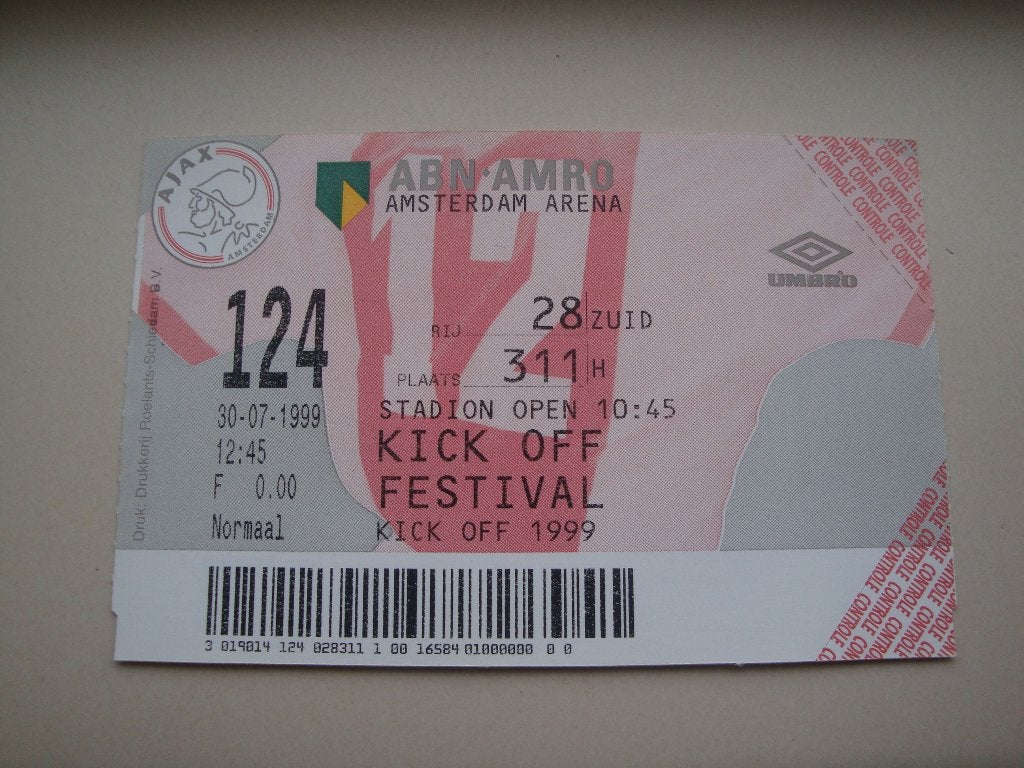 Voetbalkaartje Ajax Kick Off Festival seizoen 1999 nr. 79., Verzenden, Gebruikt, Ajax, Overige typen