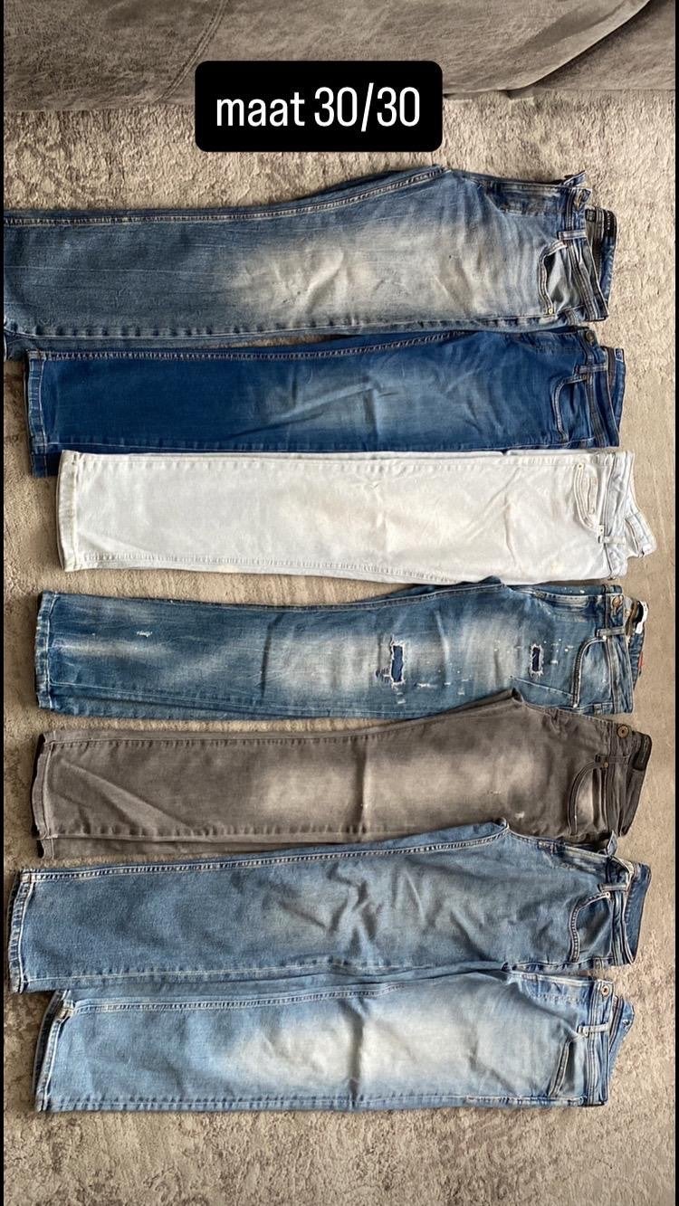 Diverse spijkerbroeken maten 28, 29, 30, 29/30, 30/32, Ophalen of Verzenden, Gedragen, Blauw, W32 (confectie 46) of kleiner