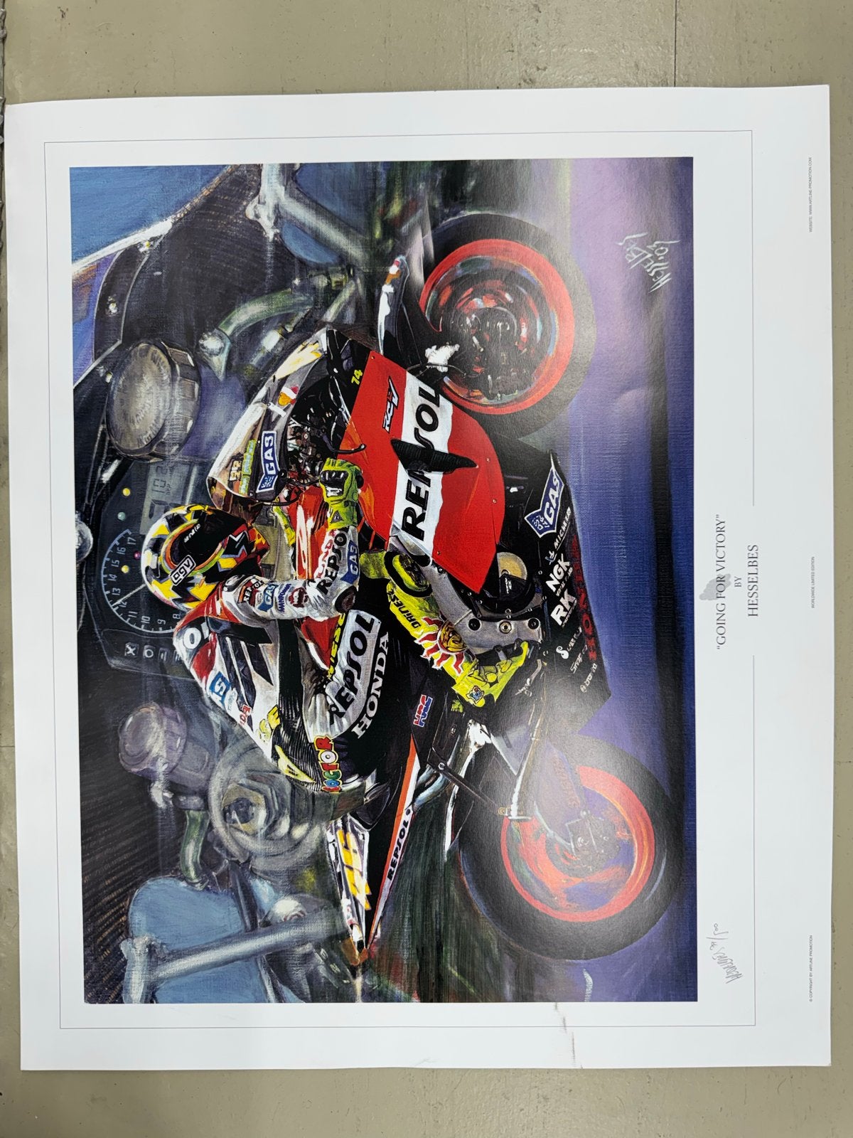 Hesselbes motorcoureur Going for Victory" Limited Edition, Ophalen of Verzenden