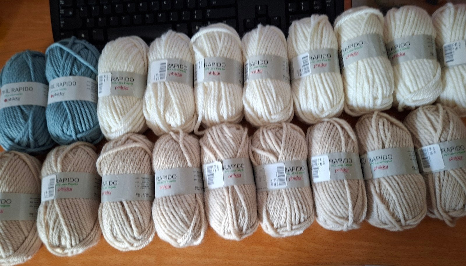Phildar Rapido 19 x 50 gr   (zie omschrijving), Phildar, Nieuw, Ophalen of Verzenden, Breien