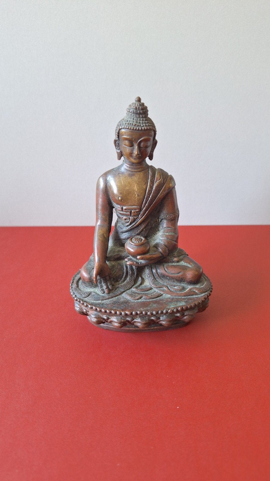 Prachtig Handgemaakt Bronzen/Koperen Shakyamuni Boeddha Beel, Ophalen of Verzenden