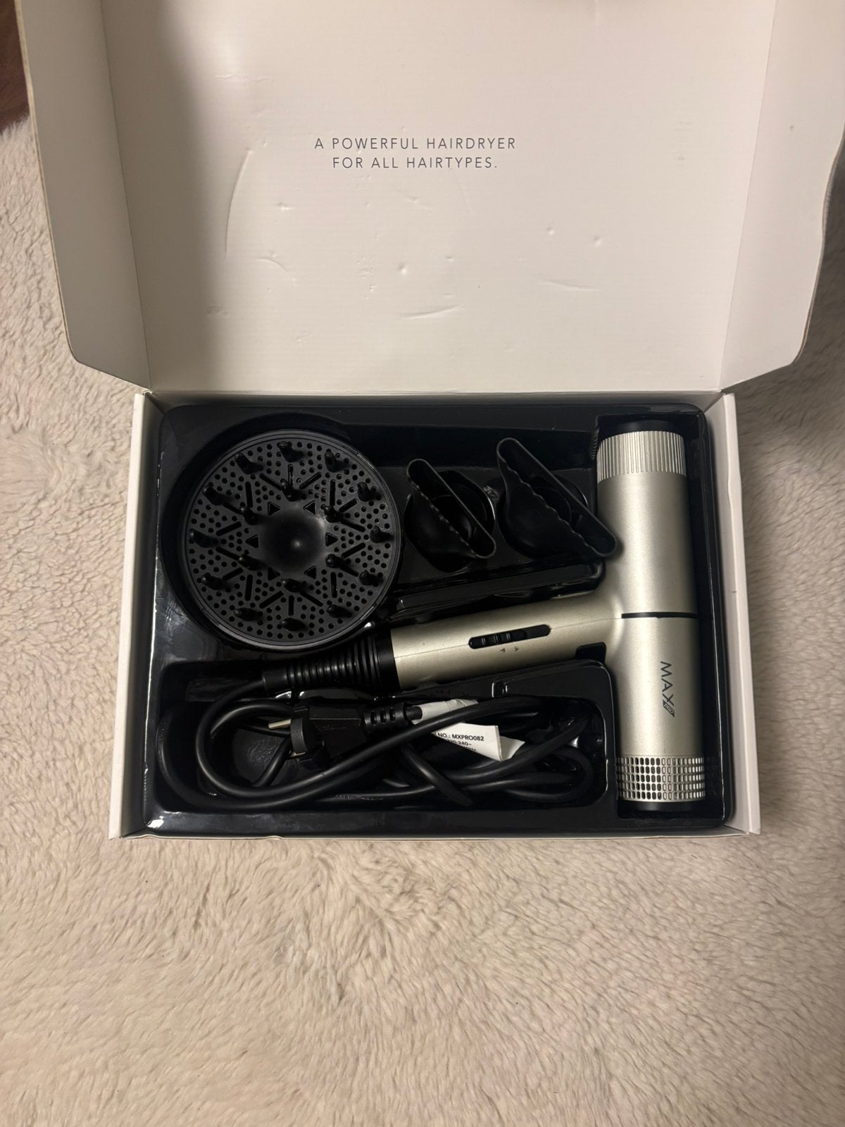 MAX Pro Vento Haardroger 1400W, Ophalen, Zo goed als nieuw, Föhn of Haardroger