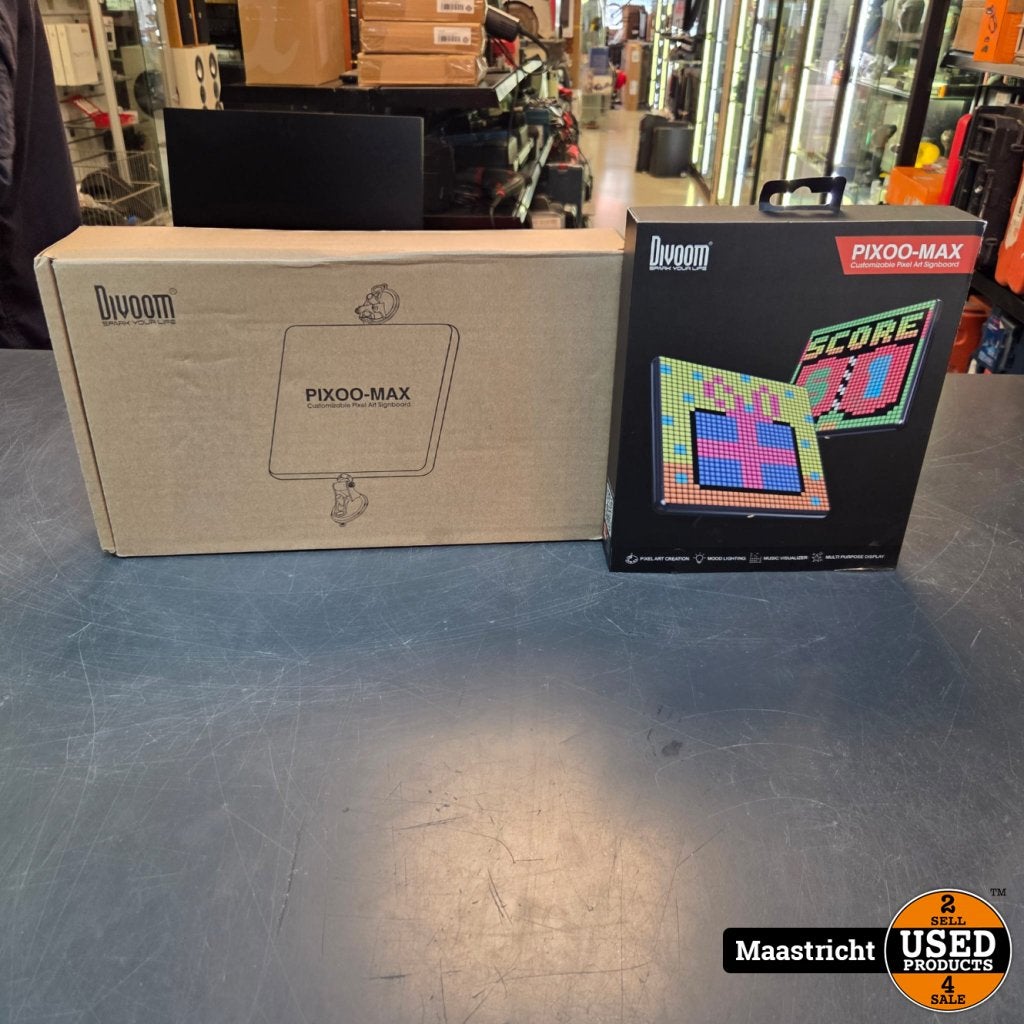 Divoom Pixoo-Max 32 X 32 Pixel Art LED Display | Nwpr 72, Flex Ltd., Zo goed als nieuw, https://flex.com/contact-us, Nobelstraat 10, 5807 GA Oostrum LB, Limburg, Nederland