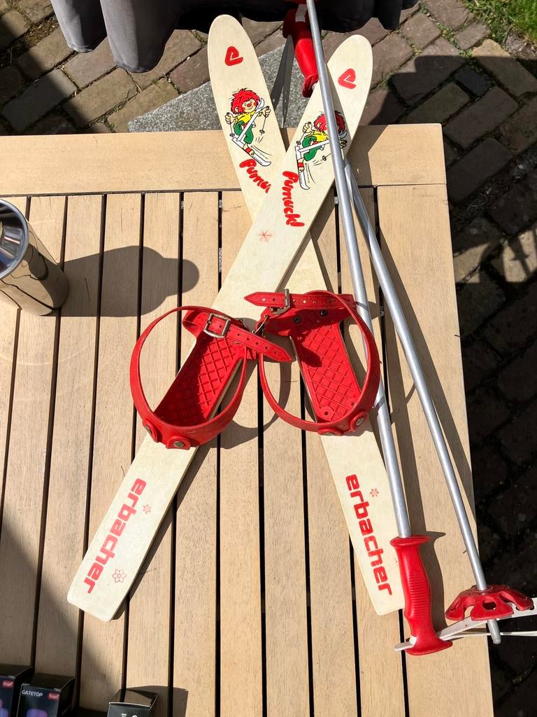 Apres ski mancave decoratie skis 67 cm. Leuk aan de wand, Overige merken, Ophalen of Verzenden, Zo goed als nieuw, Skiën