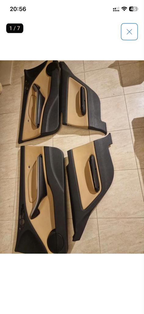 BMW E46 Coupé Voor& Achter Deurpanelen - Beige (Set), Auto-onderdelen, Interieur en Bekleding, BMW, Gebruikt, Ophalen of Verzenden
