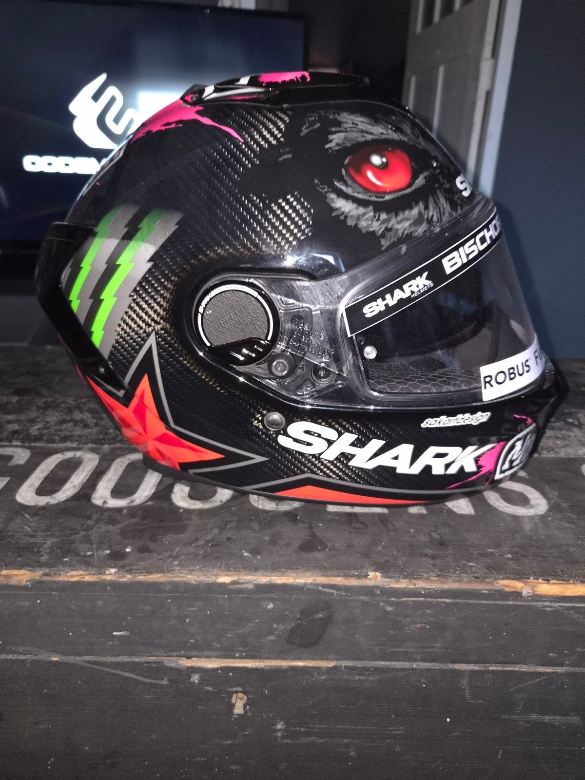 shark scott redding replica helm, XL, Shark, Ophalen of Verzenden, Integraalhelm