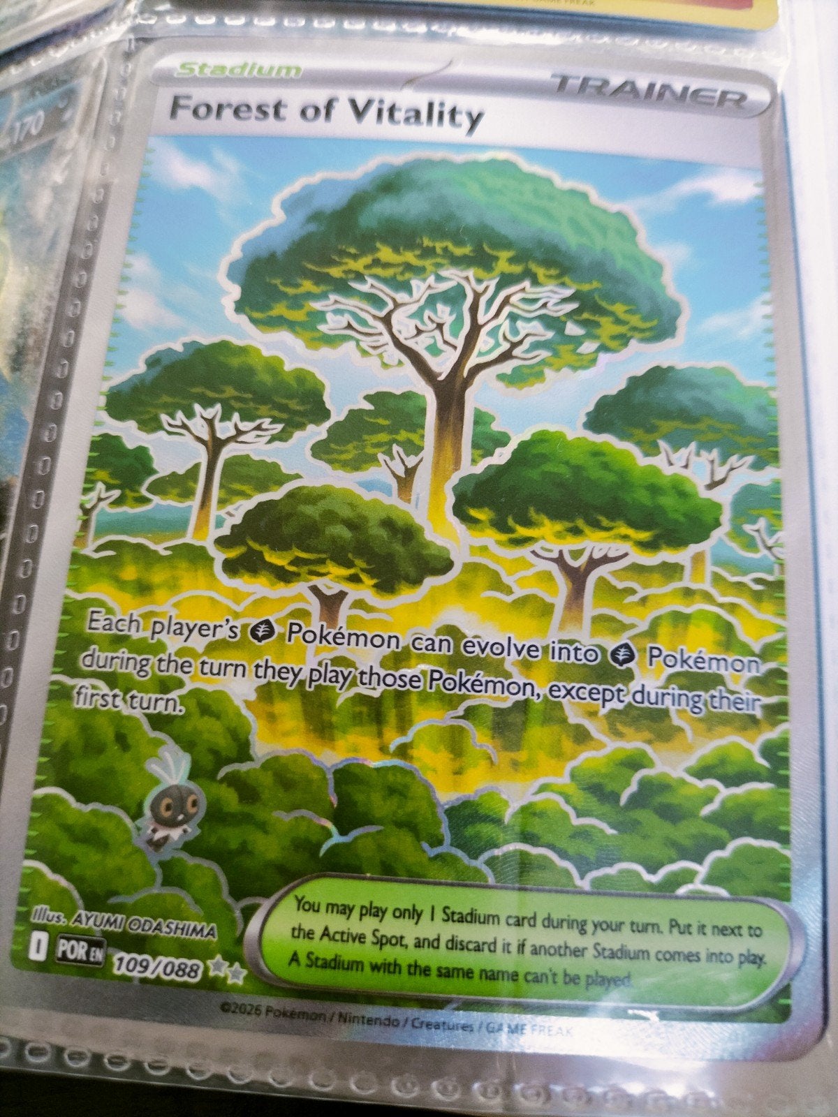 Pokémon TCG: Forest of Vitality Trainer Kaart (109/088), Ophalen of Verzenden, Zo goed als nieuw, Losse kaart
