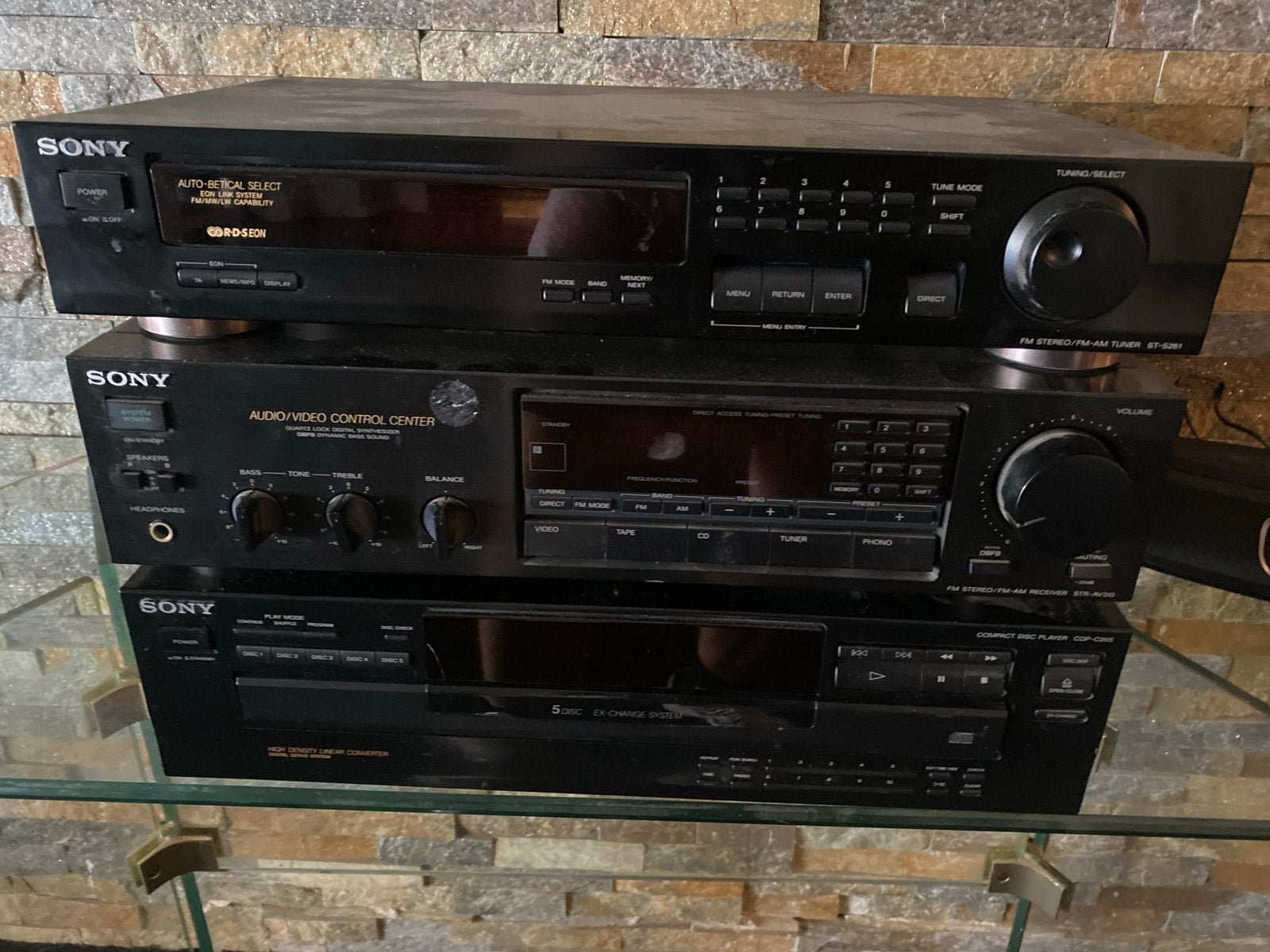 Sony Audio/Video Control Center met Tuner en CD-speler, Gebruikt, Sony, Cd-speler, Losse componenten