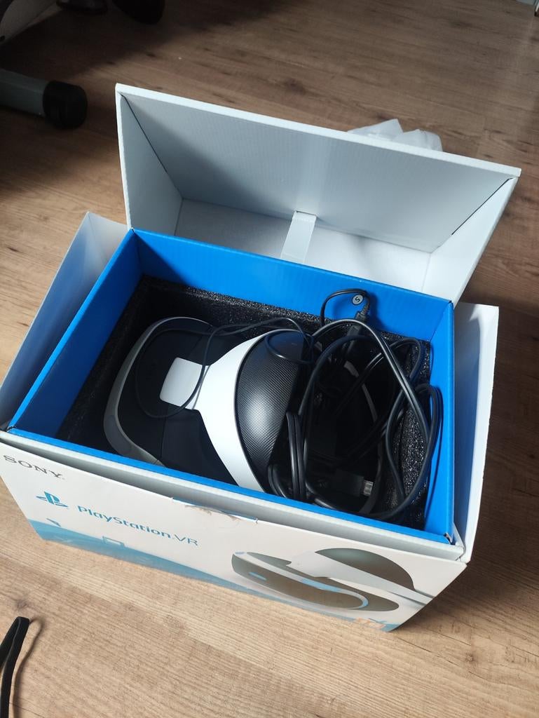 PS VR Complete Set: Move, Gun, 5 Games & PS5 Adapter, Ophalen, Met 2 controllers, Original