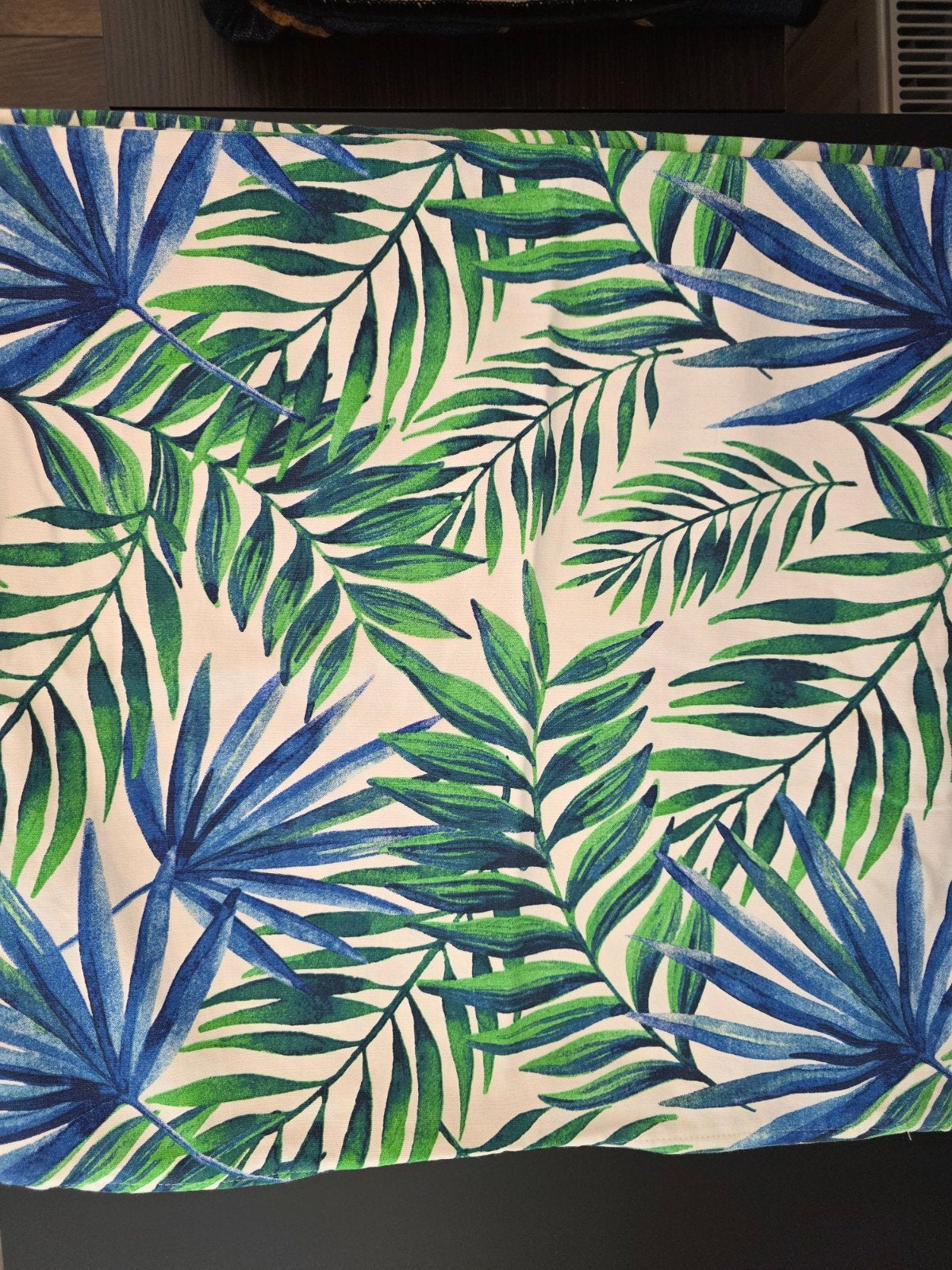3x Kussenhoes blauw/groene bladeren 50x50 cm IKEA ROSENPION, Huis en Inrichting, Woonaccessoires | Kussens, Ophalen, Meerkleurig