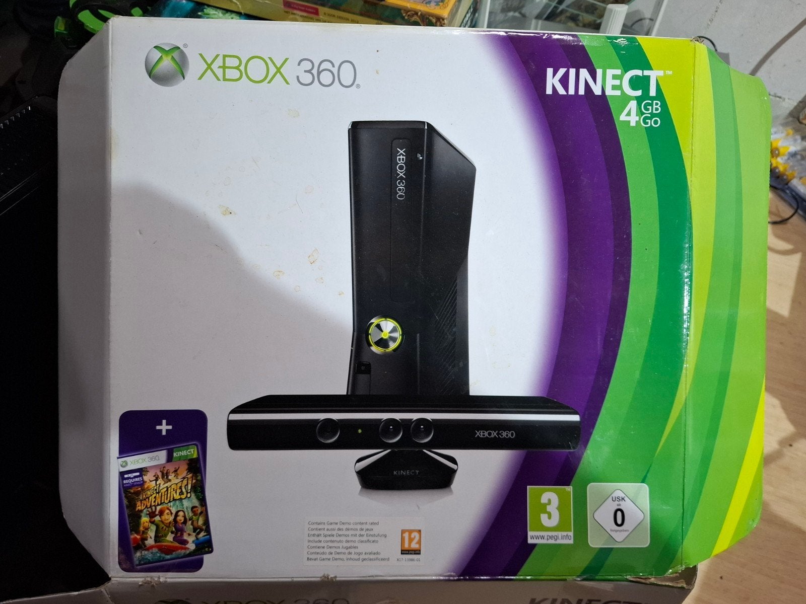 Xbox 360 S met Kinect en 4 GB opslag, One Microsoft Way, Redmond, WA 98052, USA, Microsoft, Ophalen of Verzenden, Zonder controller