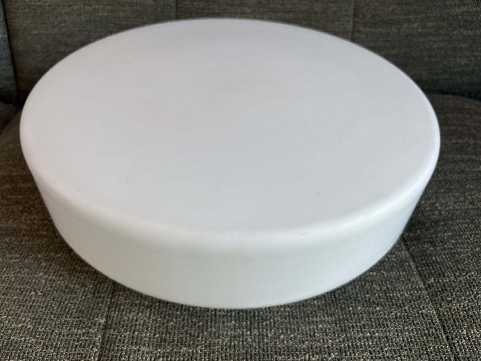 XXL vintage plafondlamp / plafonniere opaalglas Ø 35 cm!, Gebruikt, Vintage, Ophalen of Verzenden, 35 cm