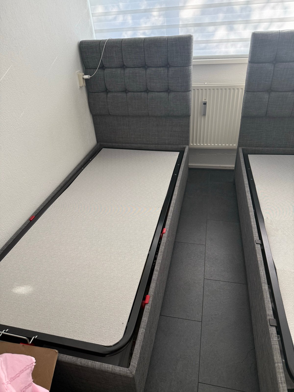 Eenpersoons opbergbed 200x90 cm - defect blad, Ophalen, Gebruikt, 90 cm, Eenpersoons