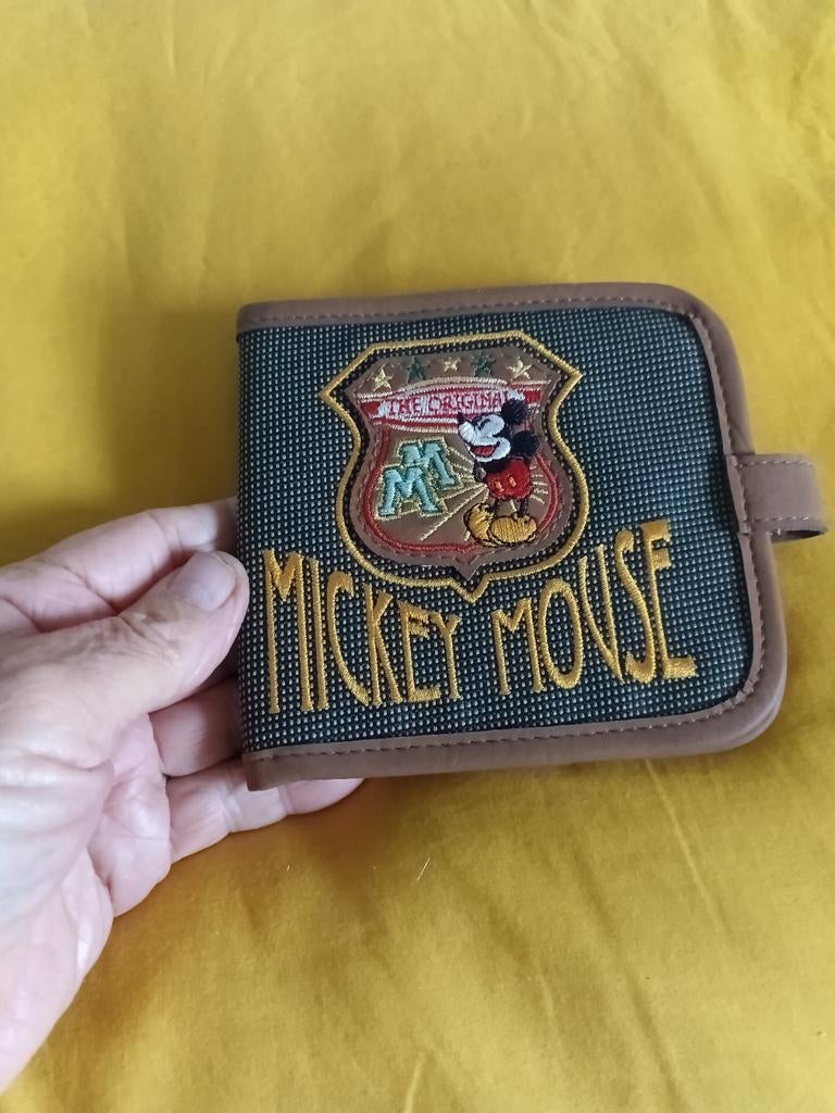 Vintage Mickey Mouse portemonnaie, Ophalen of Verzenden, Zwart, Minder dan 95 cm